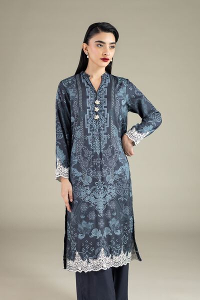 Embroidered | Raw Silk | Kurta | GBP 40.00