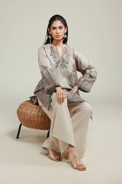 Printed | Jacquard | 2-Piece Tailored Set | GBP 35.00