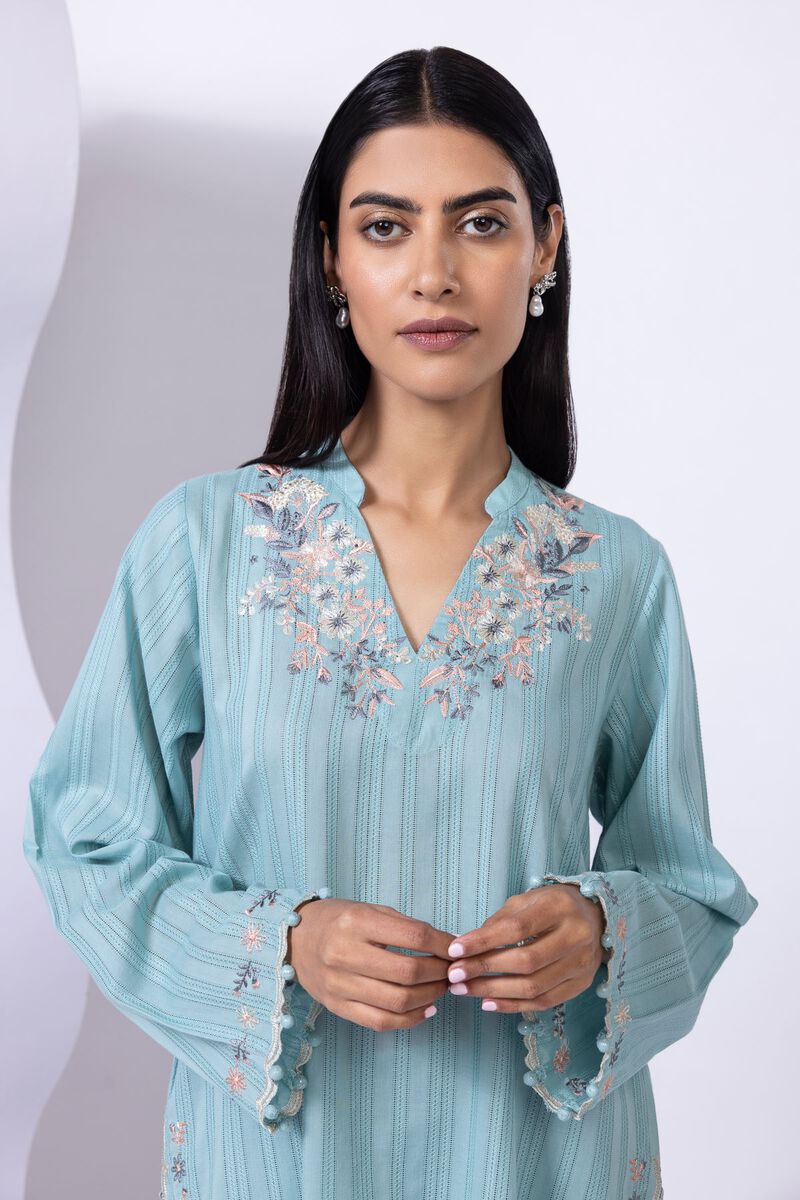 Embroidered | Leno | Kurta | GBP 15.00