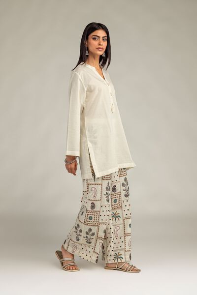 Embroidered | Cotton Dobby | Cotton Floral Pants | GBP 40.00