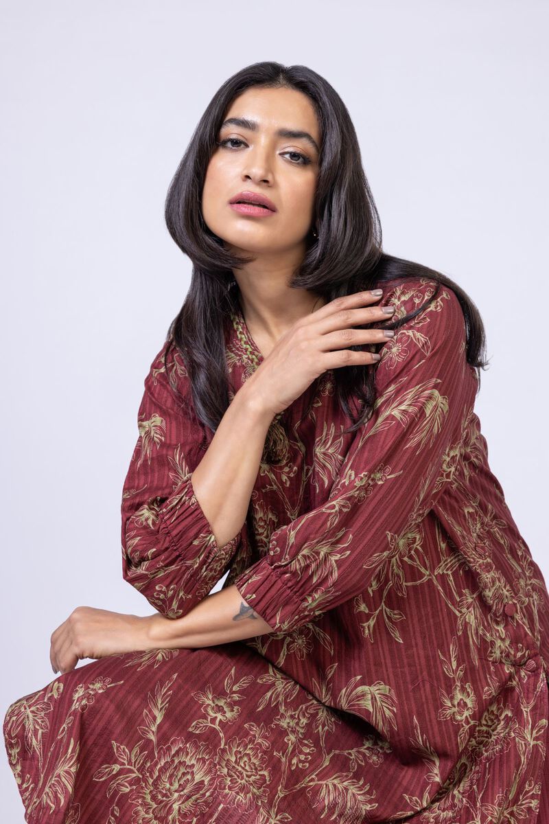 Printed | Textured Stretch | Kurta | null