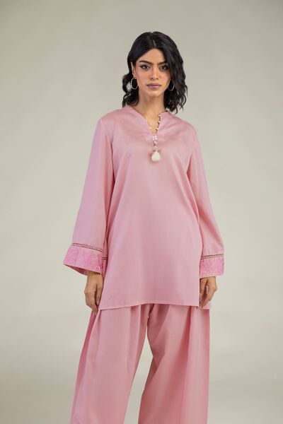 Embroidered | Lyocell | Short V-Neck Kurta | GBP 35.00