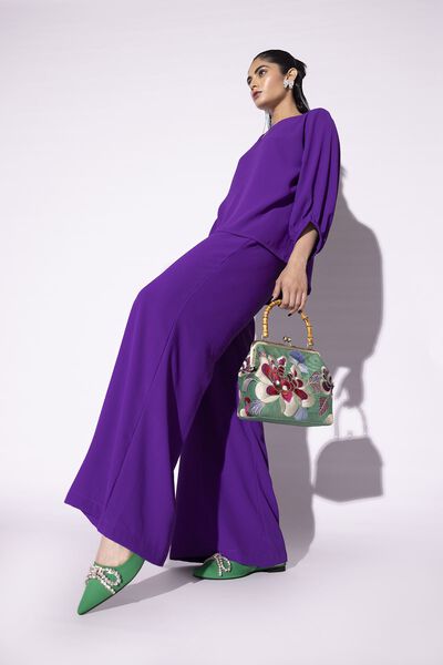 Dyed | Heavy Georgette | Trousers | GBP 6.00