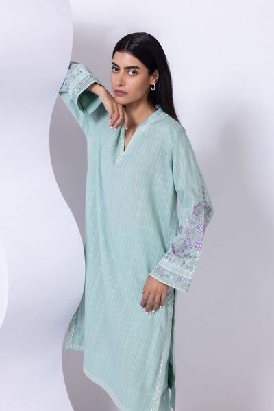 Embroidered | Leno | Kurta | GBP 15.00