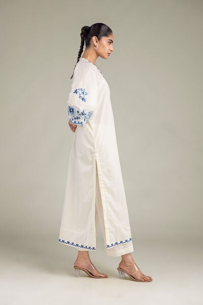 Embroidered | Cambric | Solid Cambric Pants | GBP 25.00