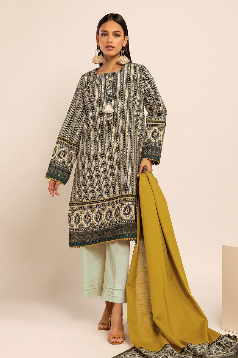 Printed | Khaddar | Fabrics 3 Piece | null
