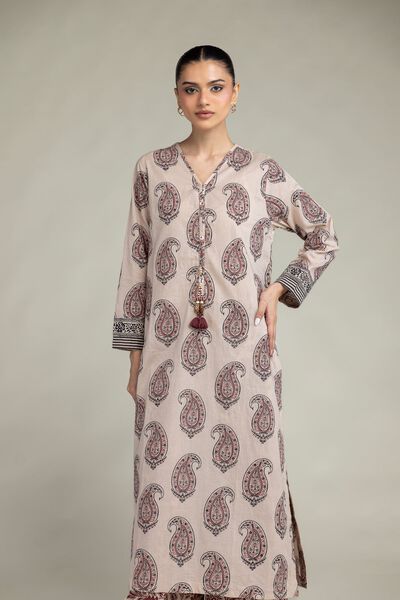 Printed | Cambric | Paisley Longline Kurta | GBP 35.00