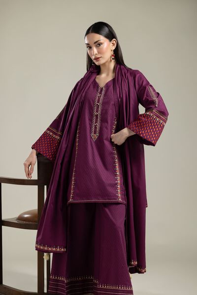 Embroidered |Cotton Dobby | V-Neck Cotton Kurta | GBP 25.00