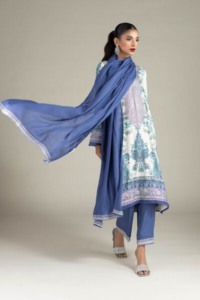 Embroidered | Raw Silk | 3 Piece Co-ord Set | GBP 80.00