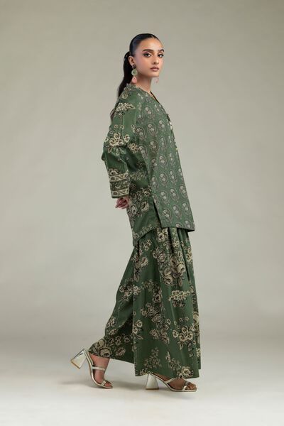 Printed | Cambric | Green Floral Pants | GBP 25.00