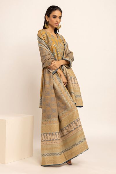 Dupatta | Embroidered, GREEN, hi-res