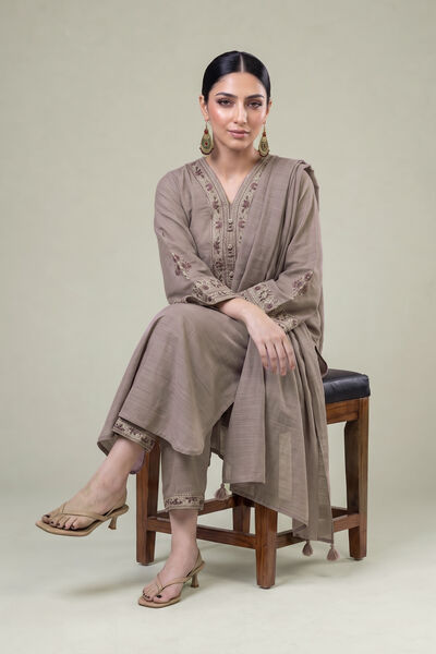Embroidered | Light Khaddar | Light Khaddar Dupatta | GBP 25.00