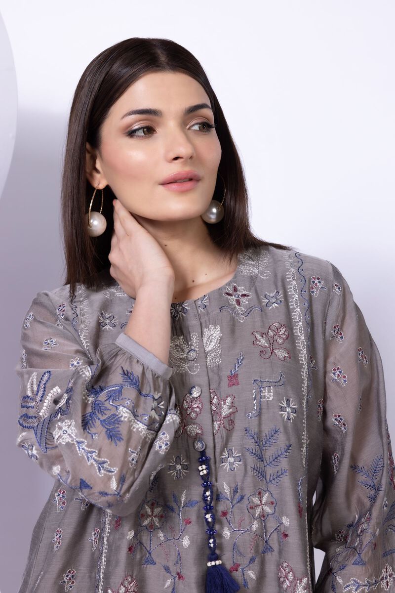 Embroidered | Paper Silk | Kurta | GBP 50.00