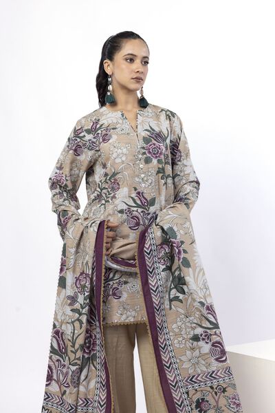 Embroidered | Light Khaddar | Tailored 3 Piece | GBP 22.50