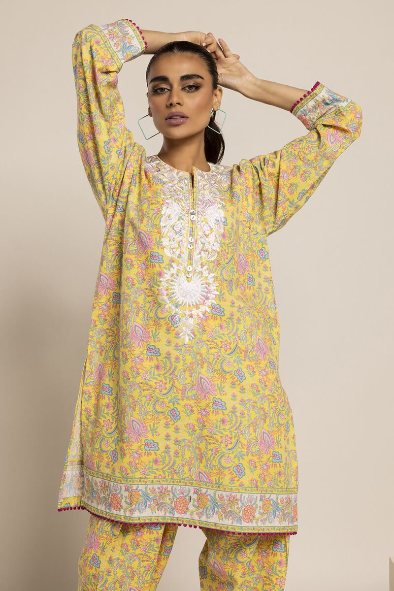 Slub Crosshatch | Embroidered | Fabrics 2 Piece | Top Bottoms | null