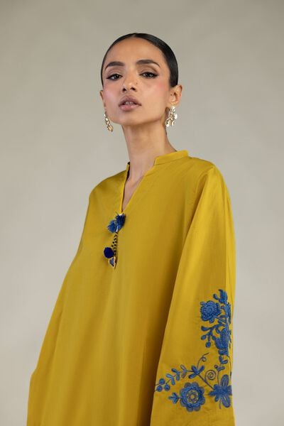 Embroidered | Cambric | Floral Cambric Kurta | GBP 25.00