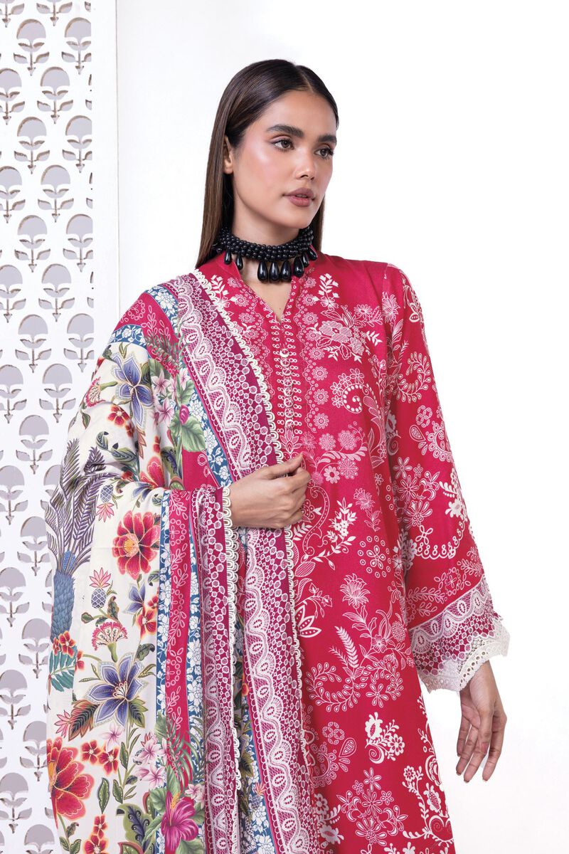 Printed | Printed Viscose Satin | Fabrics 3 Piece | null