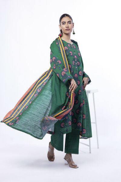 Printed | Light Khaddar | Tailored 3 Piece | GBP 40.00