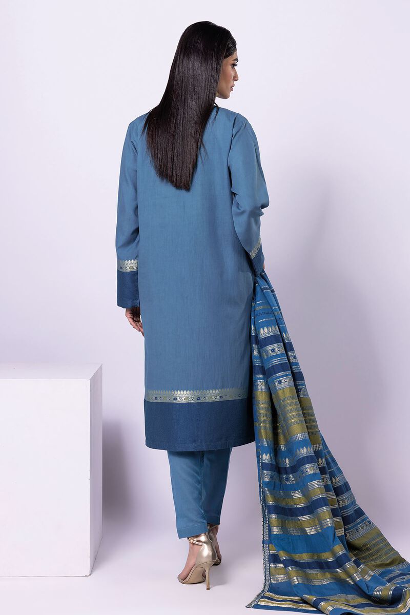 Dyed | Cotton Brosha Jacquard | Fabrics 3 Piece | null