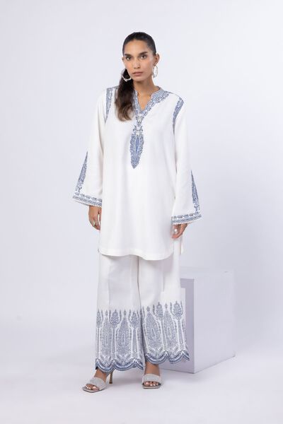 Embroidered | Russian Raw Silk | Pants | GBP 30.00