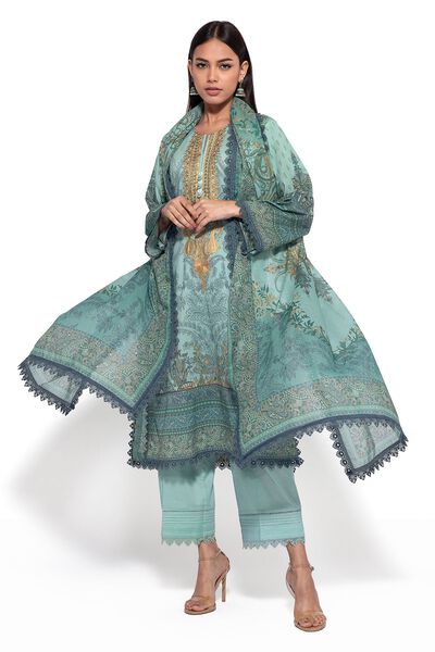 Lawn | Embroidered | Fabrics 3 Piece | GBP 12.50