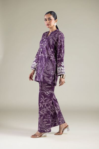 Embroidered | Cambric | Floral Buttoned Shalwar | GBP 25.00