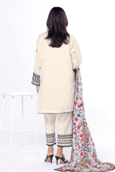 Embroidered | Dobby | Fabrics 3 Piece | GBP 13.50