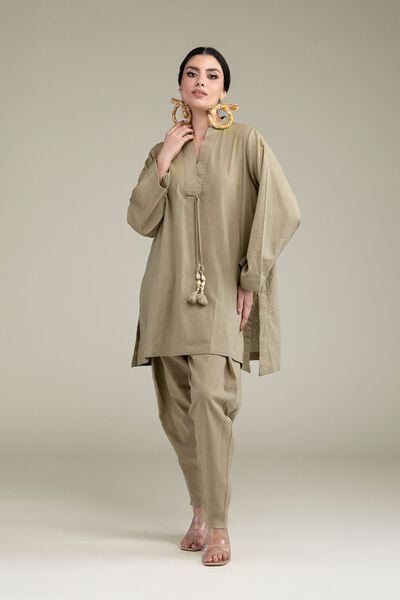 Dyed | Blended Linen | Solid Linen Shalwar | GBP 25.00