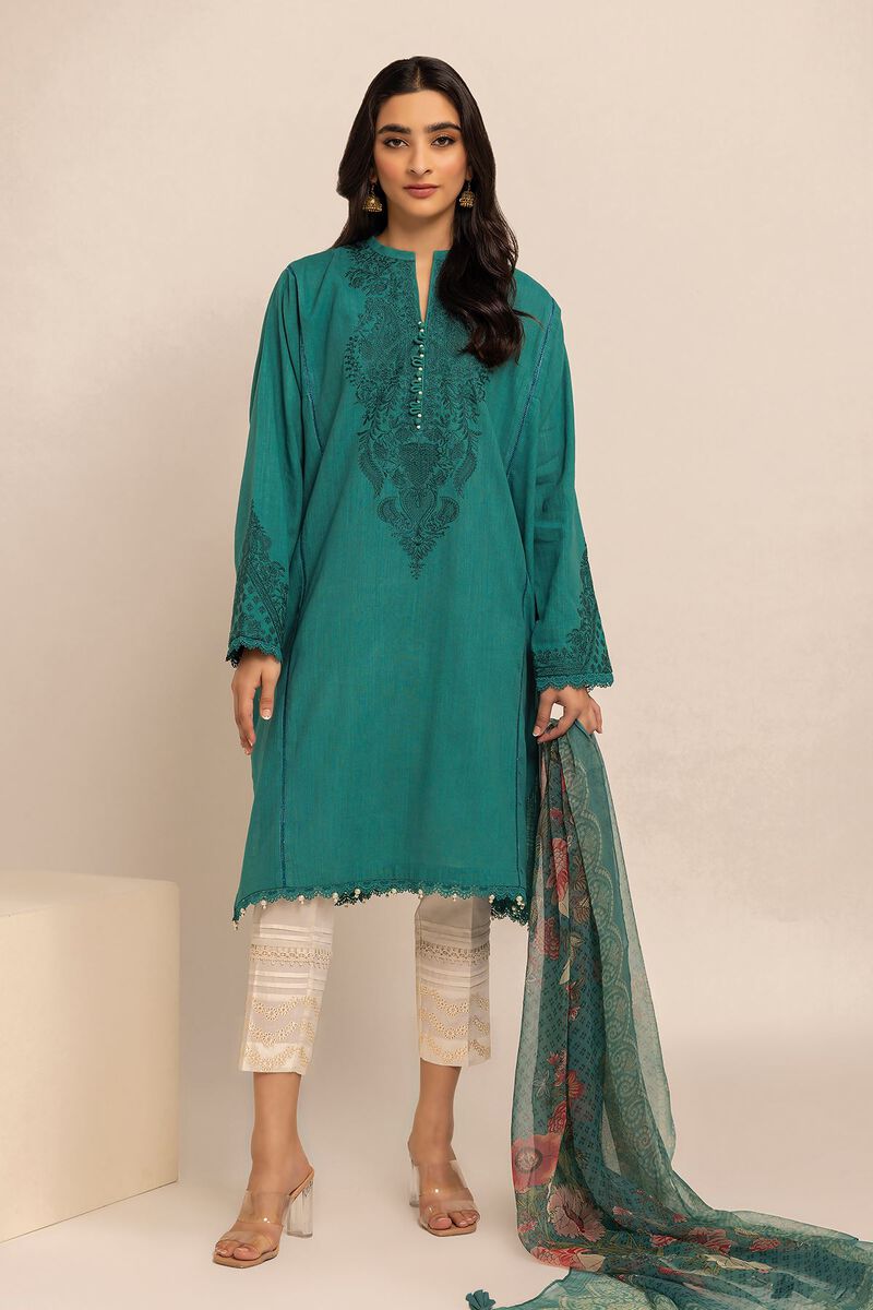 Crosshatch | Embroidered | Fabrics 2 Piece | Top Dupatta | null