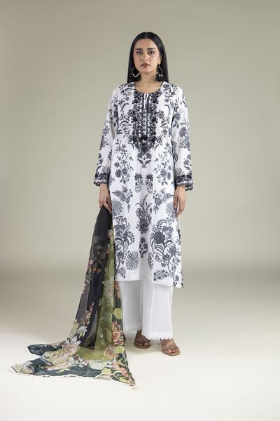 Embroidered | Textured Lawn | Fabrics 3 Piece | GBP 24.50