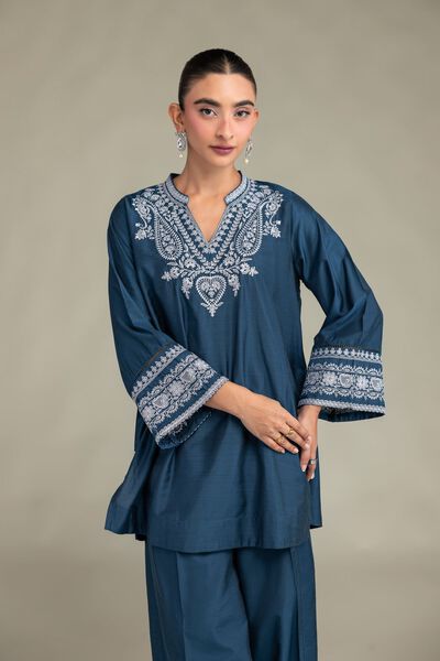 Printed | Raw Silk | Floral Silk Kurta | GBP 40.00