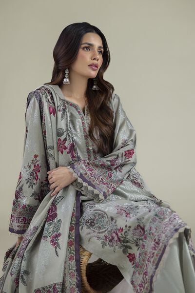 Printed | Jacquard | Floral Tailored 3-Piece | GBP 50.00