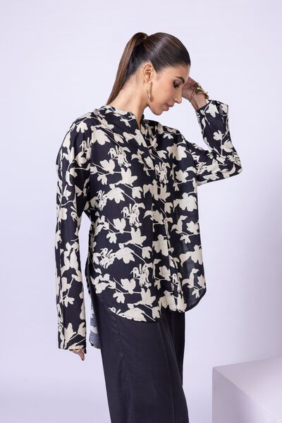 Printed | Dull Raw Silk | Blouse | GBP 20.00