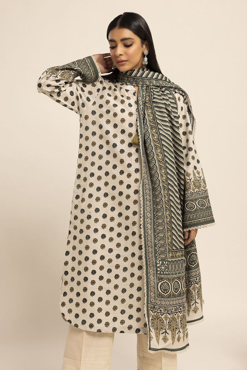 Printed | Khaddar | Fabrics 3 Piece | null