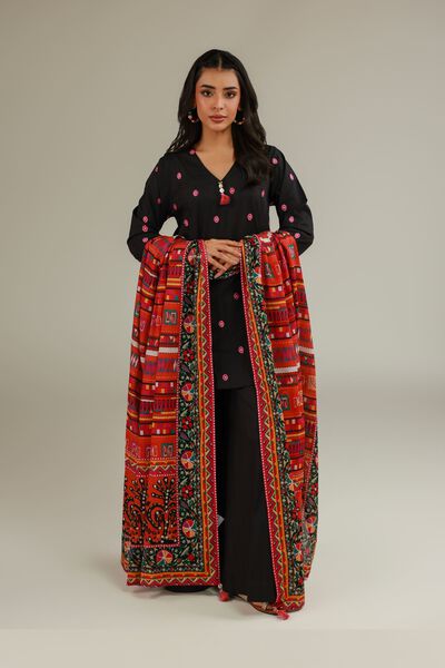 Embroidered | Cotton Net | Cotton Net Dupatta | GBP 15.00