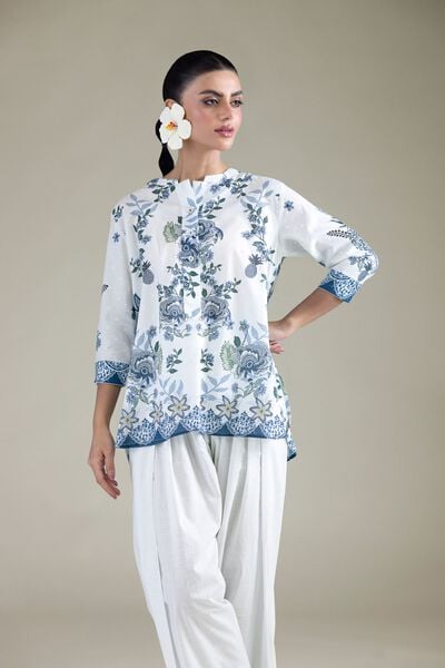 Embroidered | Cambric | Short Cambric Shirt | GBP 25.00