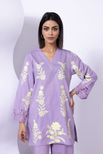 Embroidered | Crosshatch Poplin | Kurta | GBP 15.00