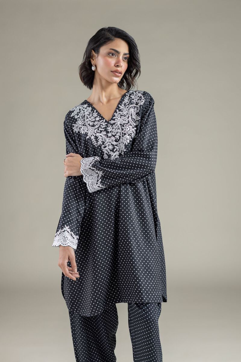 Embroidered | Marina | Polka Dot Kurta | null