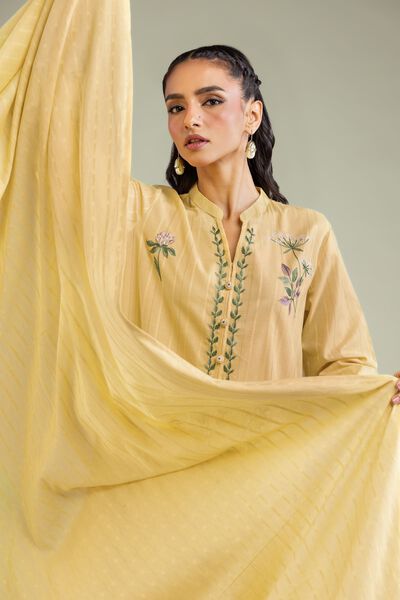 Embroidered | Textured Cotton | Dupatta | GBP 20.00