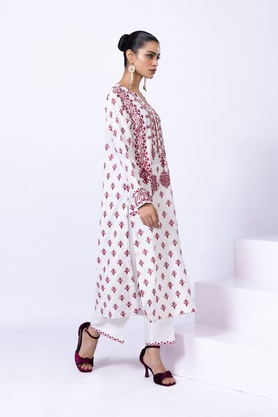 Embroidered | Raw Silk | Pants | GBP 6.00