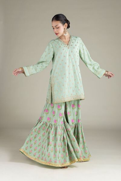 Embroidered | Raw Silk | Kurta | GBP 55.00