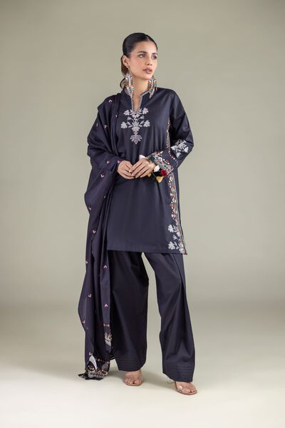 Embroidered | Cambric | Short V-Neck Kurta | GBP 15.00