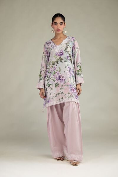 Embroidered | Blended Viscose | Pink Viscose Shalwar | GBP 30.00
