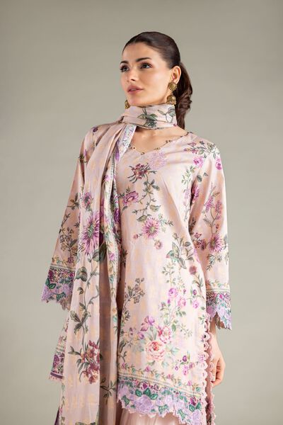 Embroidered | Jacquard | Fabrics 3 Piece | GBP 40.00