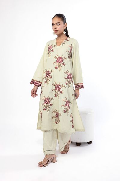 Embroidered | Crosshatch | Tailored 2 Piece | Top and Bottom | GBP 20.00