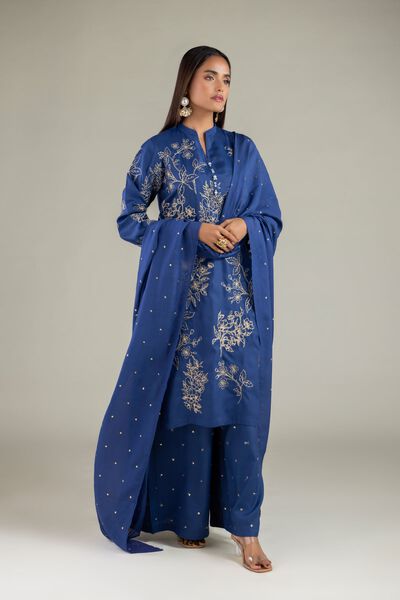 Embroidered | Raw Silk | Kurta | GBP 40.00