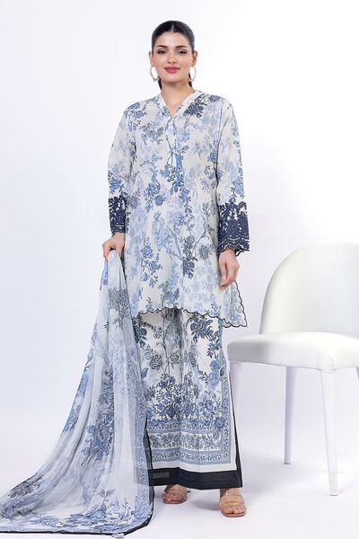 Embroidered | Cambric | Fabrics 3 Piece | GBP 22.50