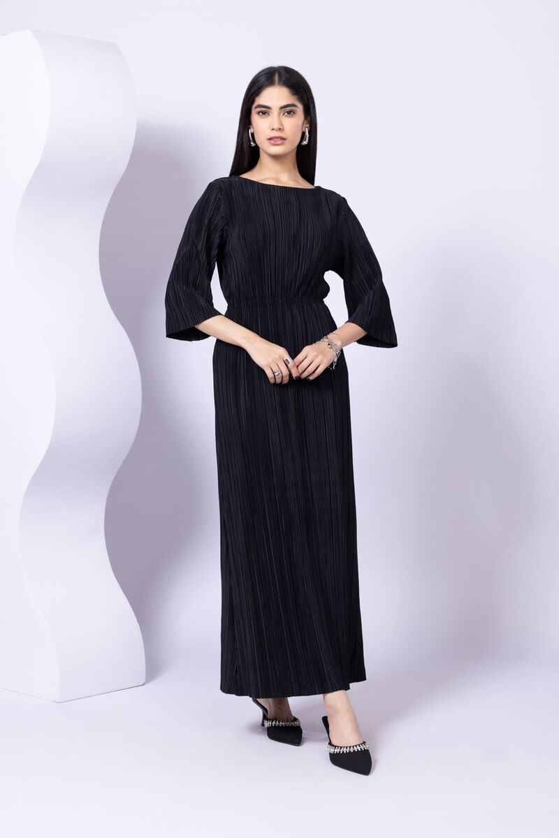 Dyed | Pleated Georgette | Maxi Dress | null