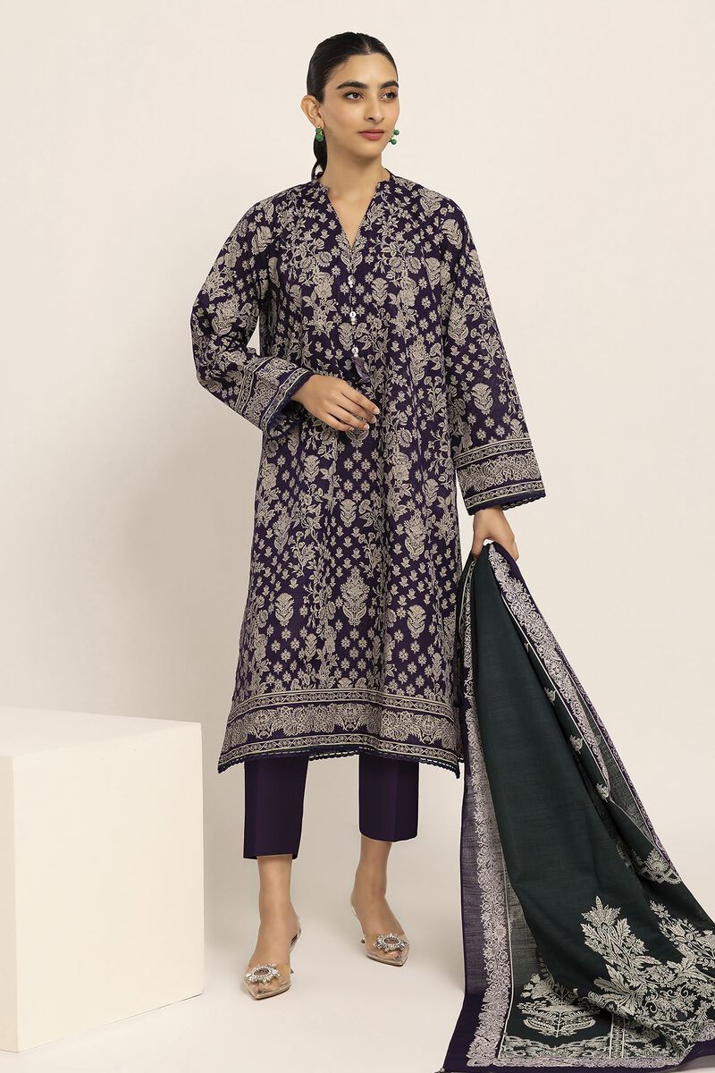 Printed | Light Khaddar | Fabrics 3 Piece | null