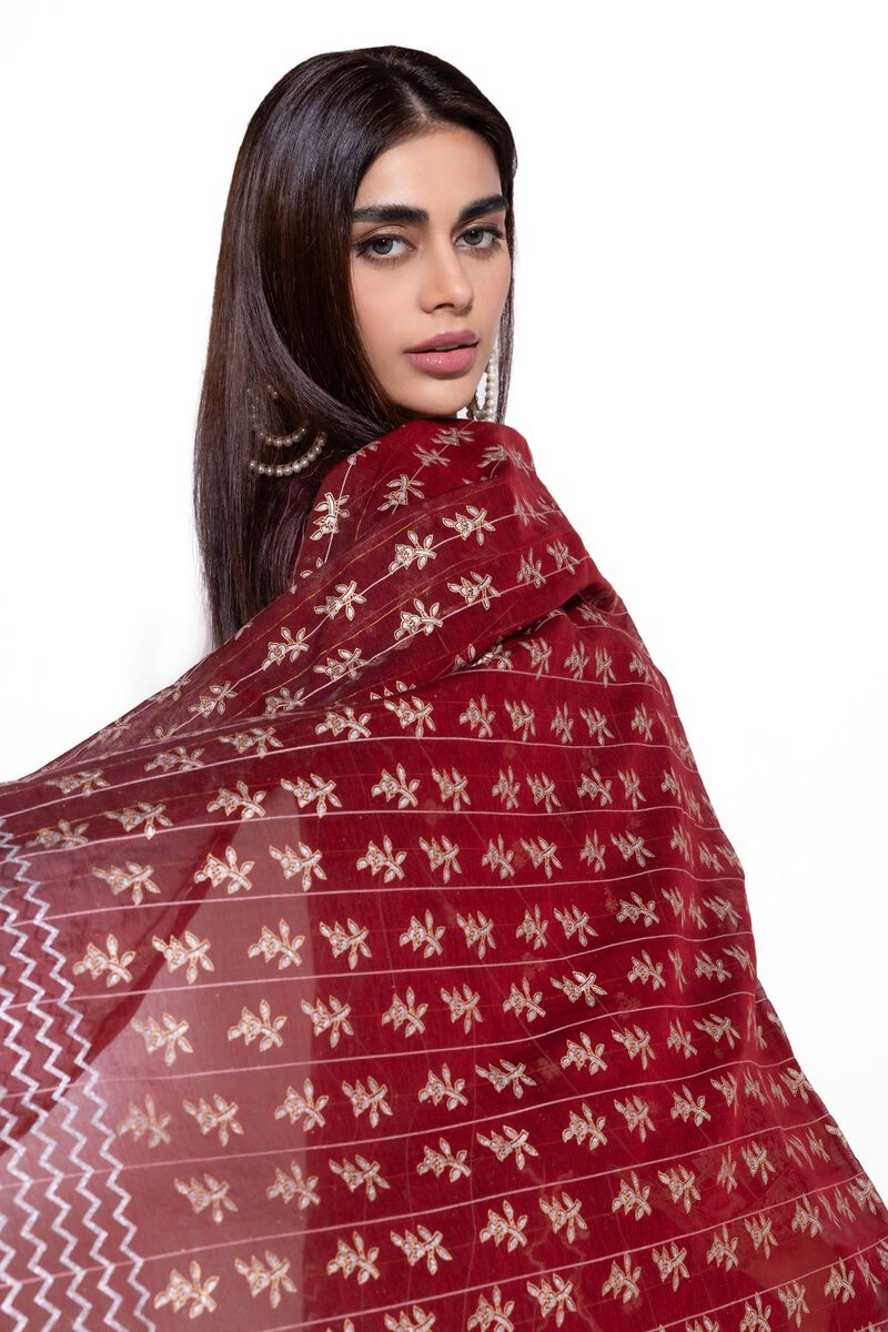 Printed | Cotton Zari Organza | Dupatta | null